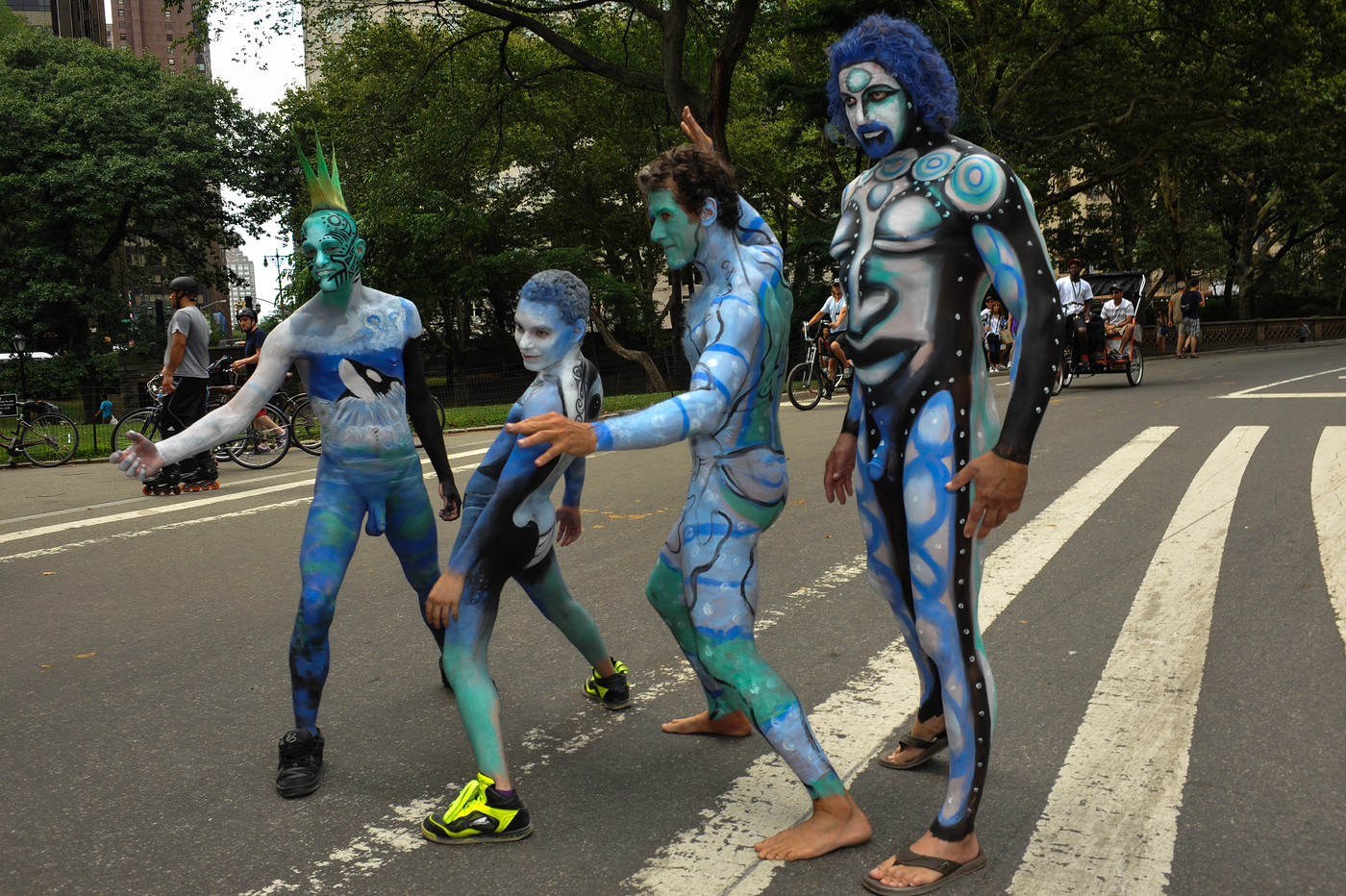 Уличный фестиваль боди-арта радует всех