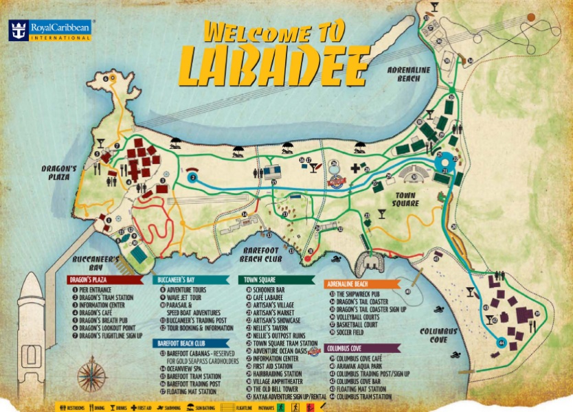 Map of Labadee.
