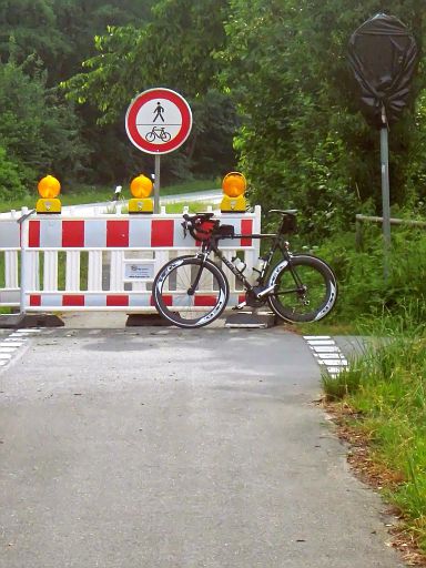 Radweg gesperrt!