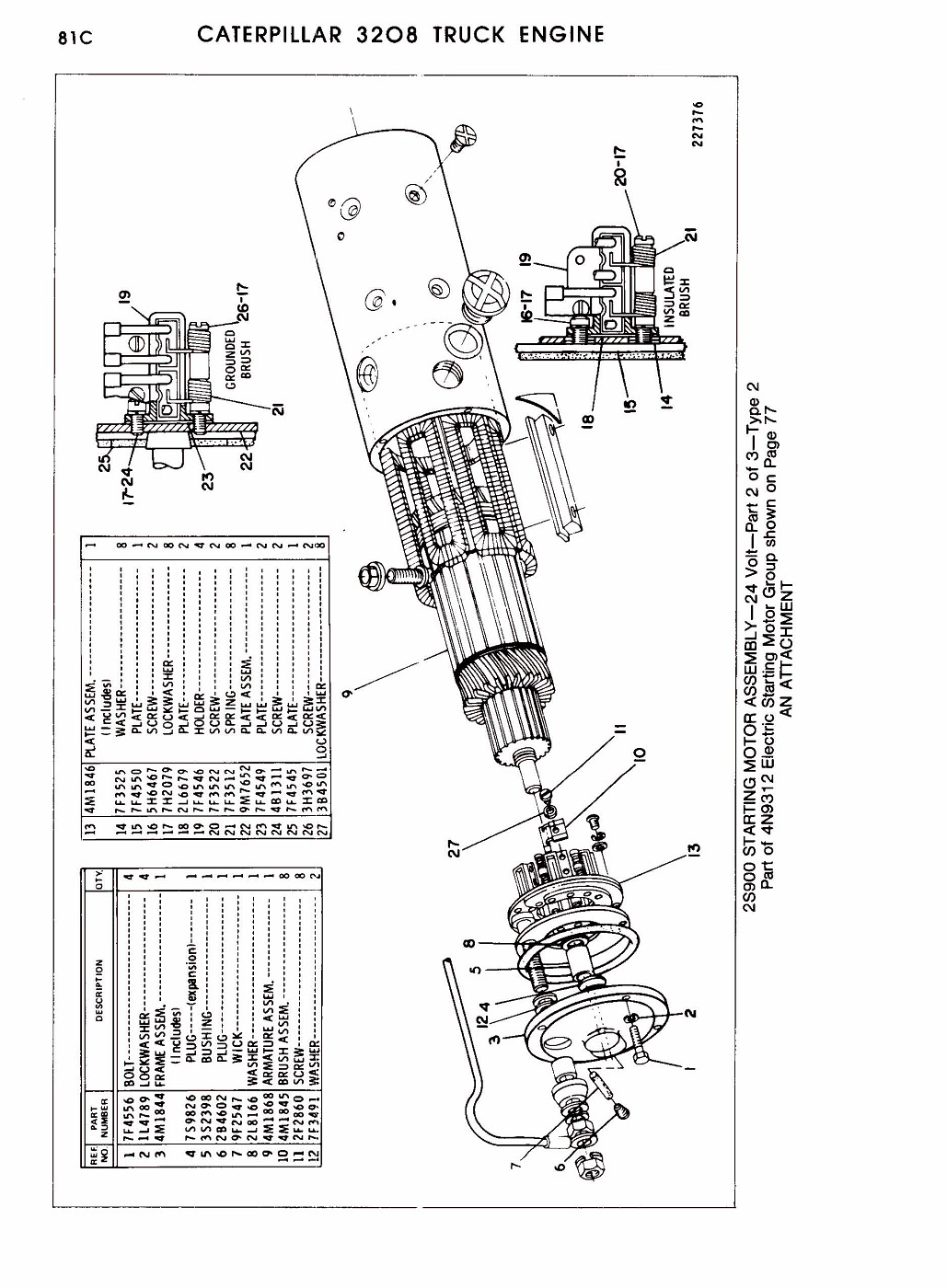 Photo: 3208 Parts Manual Pagina 158 | CAT 3208 dieselengine parts